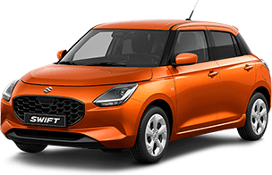 Suzuki Swift borostyánsárga metál fényezéssel