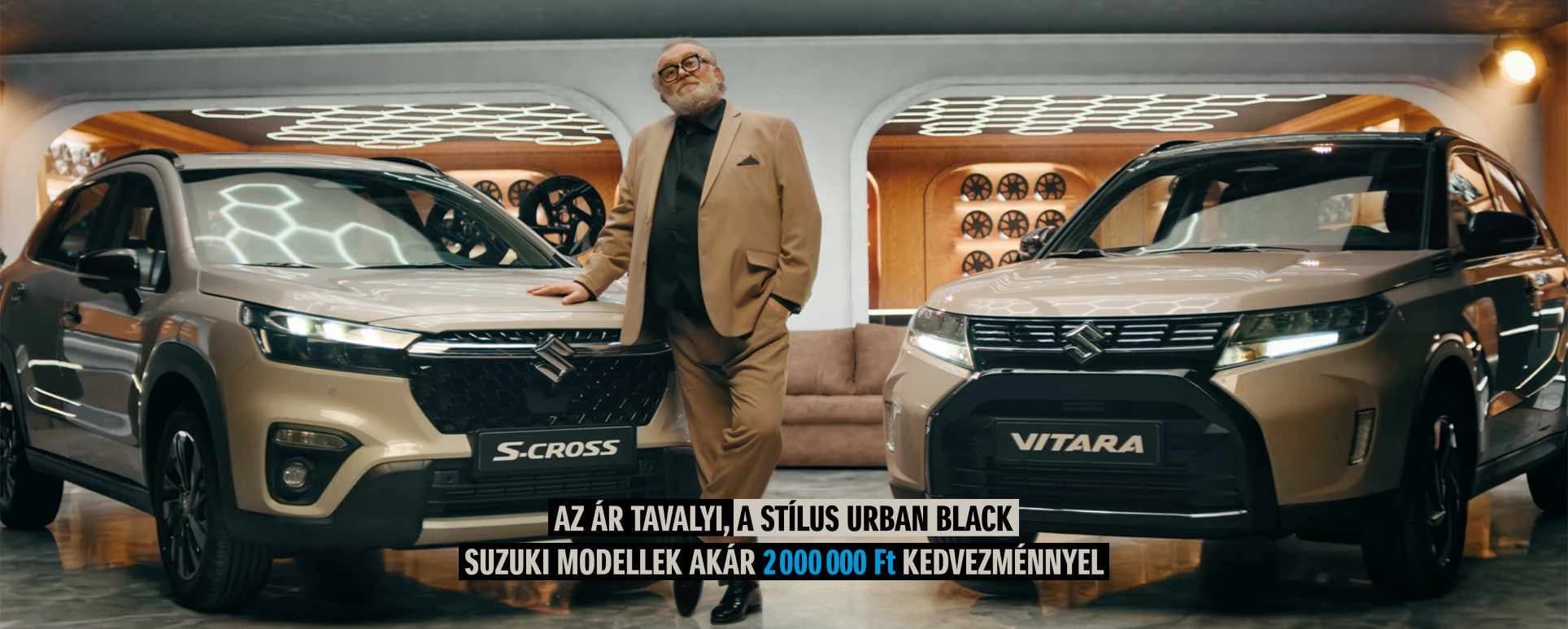 Suzuki GLX Urban Black modellek akár 2 millió Ft kedvezménnyel