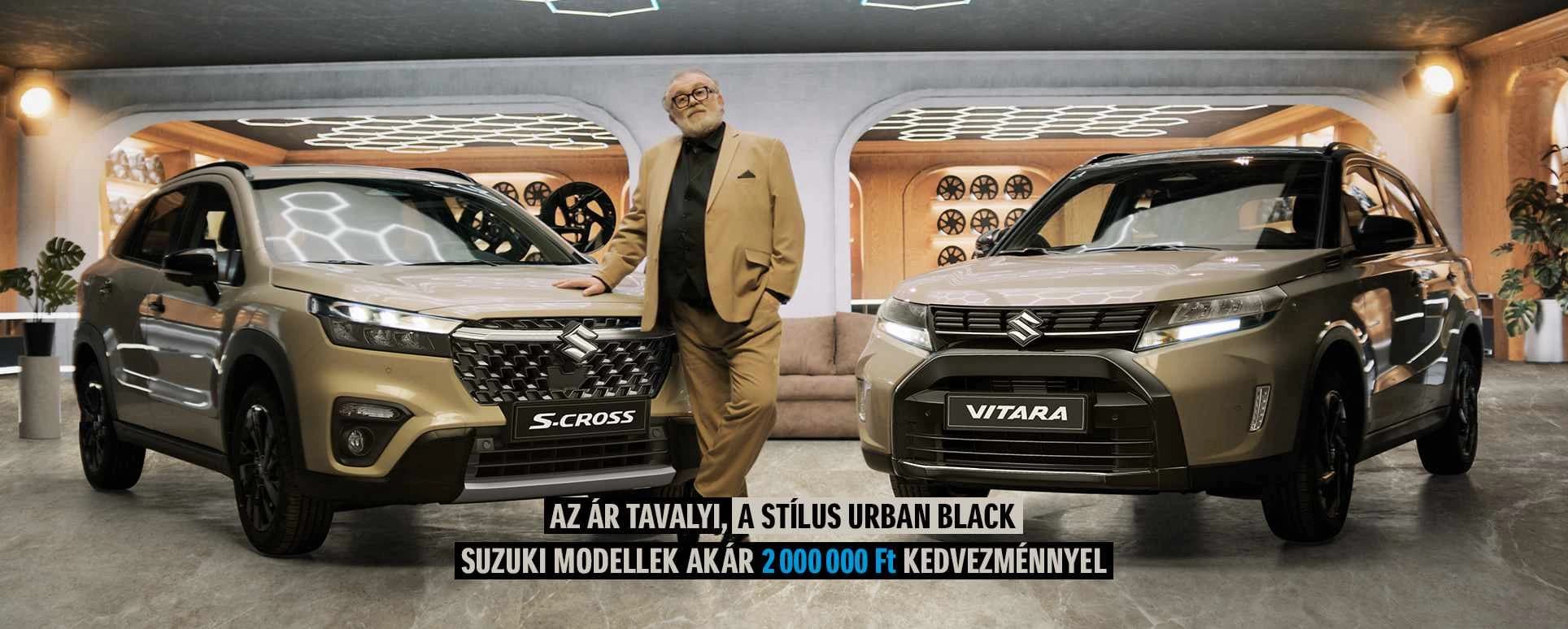 Suzuki GLX Urban Black modellek akár 2 millió Ft kedvezménnyel