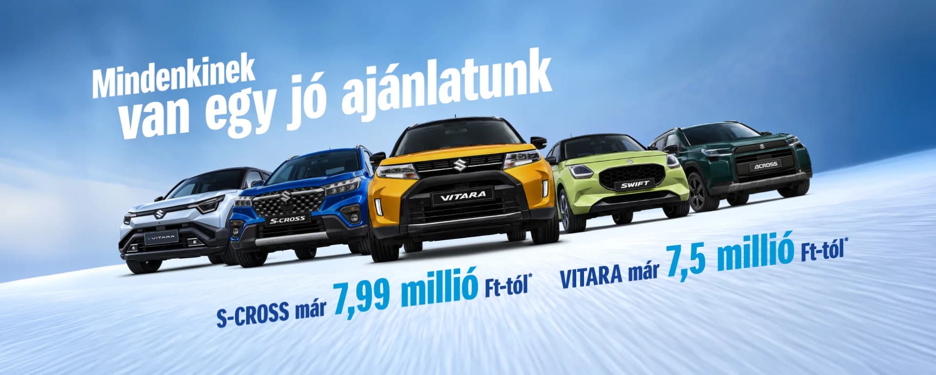 Suzuki Vitara és S-CROSS ajánlati banner