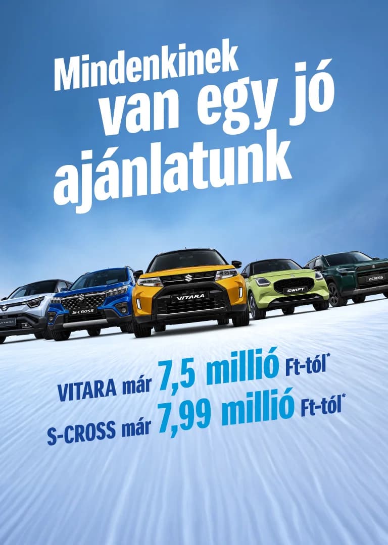 Suzuki Vitara és S-CROSS ajánlati banner
