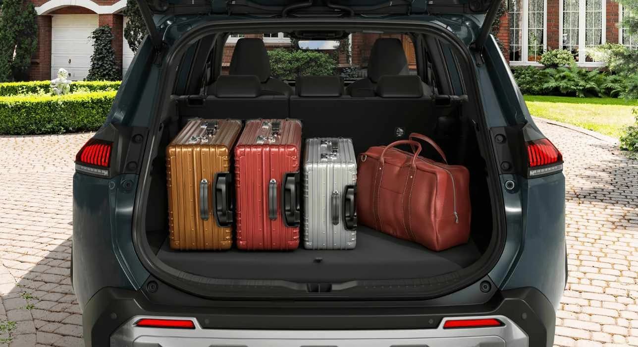 Vadonatúj Suzuki Across csomagtartó nyitott állapotban