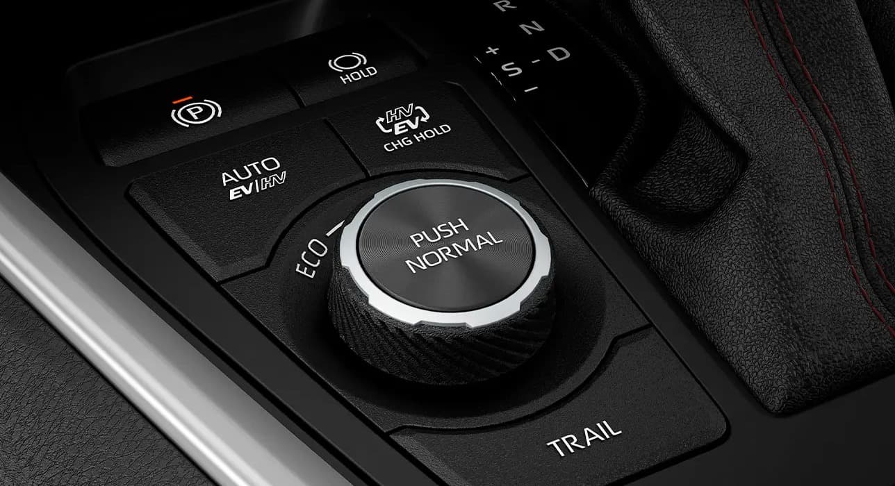 Suzuki Across E-4WD kapcsoló a középkonzolon