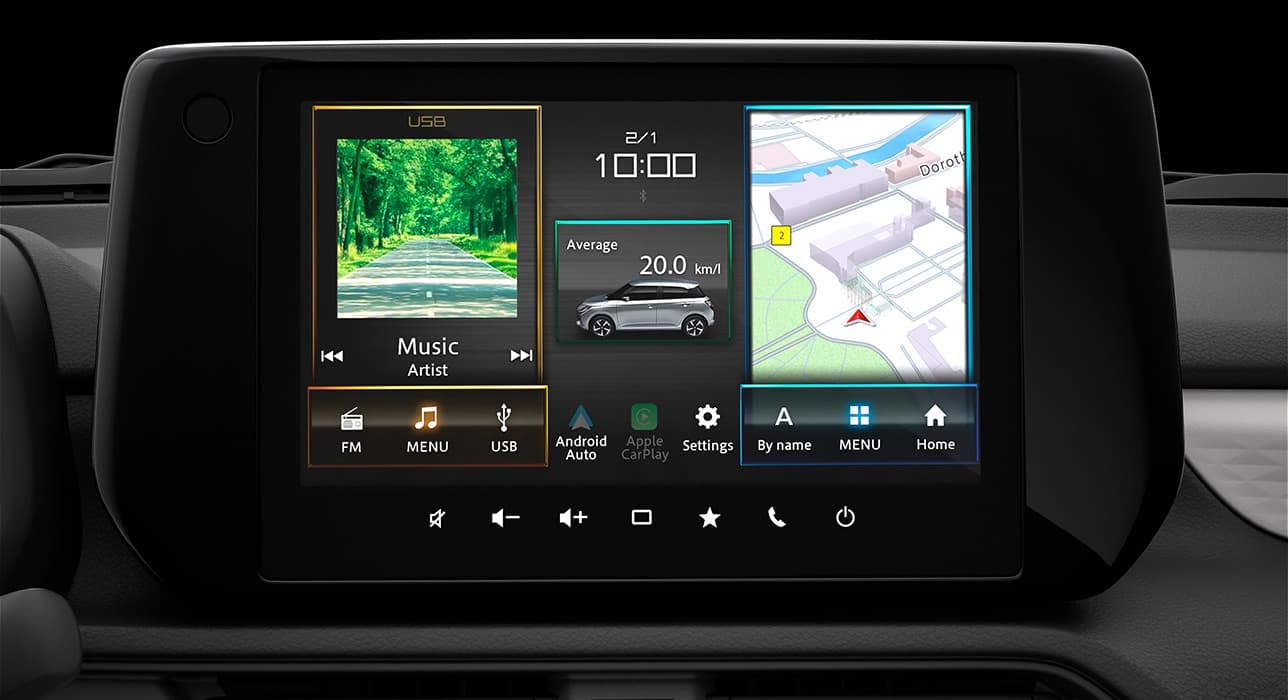 Suzuki Swift multimédia rendszer 9 colos érintőképernyővel